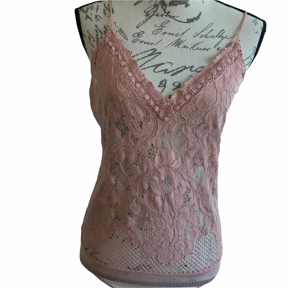 Kendall and Kylie Bodysuit size M Lace Pink Blush